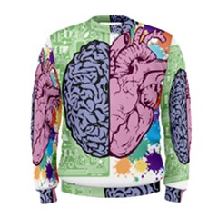 Brain Heart Balance Emotion Men s Sweatshirt