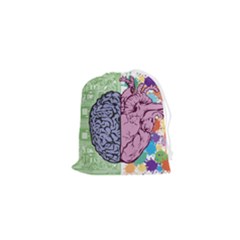 Brain Heart Balance Emotion Drawstring Pouch (xs)