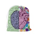 Brain Heart Balance Emotion Drawstring Pouch (XL) View2