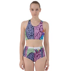 Brain Heart Balance Emotion Racer Back Bikini Set