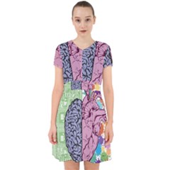 Brain Heart Balance Emotion Adorable In Chiffon Dress