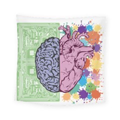 Brain Heart Balance Emotion Square Tapestry (small)