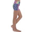 Brain Heart Balance Emotion Kids  Lightweight Velour Yoga Shorts View3