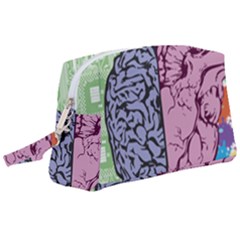 Brain Heart Balance Emotion Wristlet Pouch Bag (large)