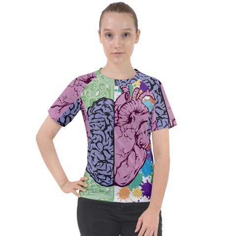 Brain Heart Balance Emotion Women s Sport Raglan T-shirt by Maspions