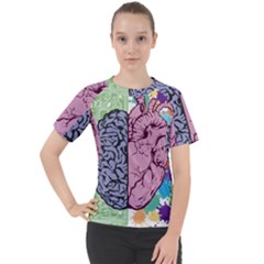 Brain Heart Balance Emotion Women s Sport Raglan T-shirt