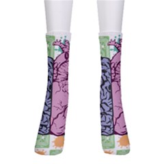 Brain Heart Balance Emotion Crew Socks