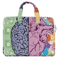 Brain Heart Balance Emotion Macbook Pro 13  Double Pocket Laptop Bag