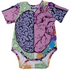 Brain Heart Balance Emotion Baby Short Sleeve Bodysuit