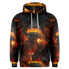 Dragon Fire Fantasy Art Men s Overhead Hoodie