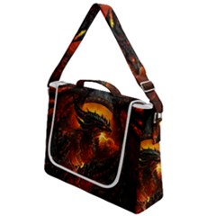 Dragon Fire Fantasy Art Box Up Messenger Bag