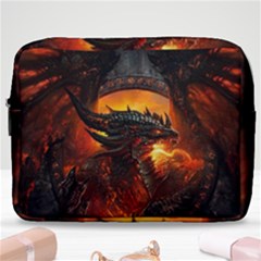 Dragon Fire Fantasy Art Make Up Pouch (large)