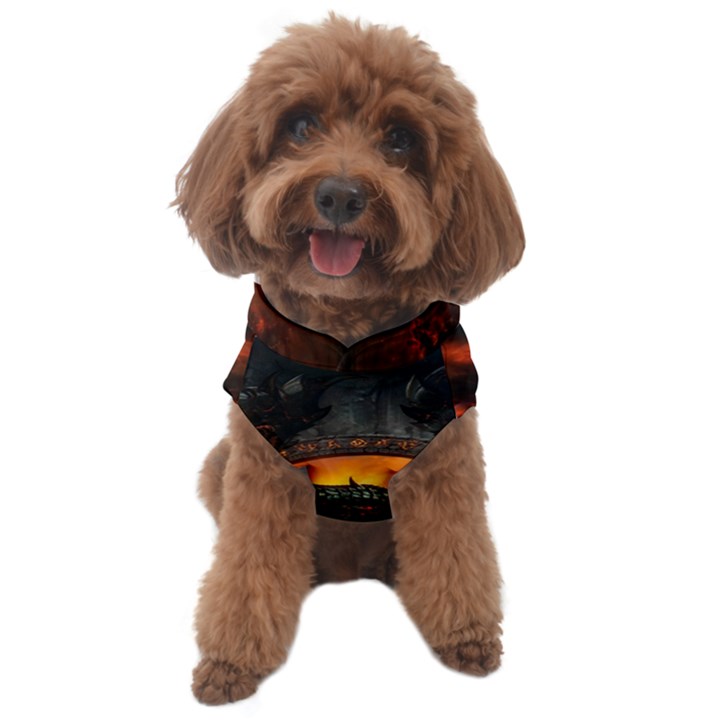 Dragon Fire Fantasy Art Dog Sweater