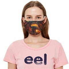 Dragon Fire Fantasy Art Cloth Face Mask (adult)