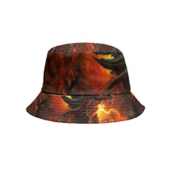 Dragon Fire Fantasy Art Inside Out Bucket Hat (kids) by Maspions