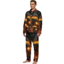 Dragon Fire Fantasy Art Men s Long Sleeve Velvet Pocket Pajamas Set View3