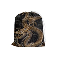 Fantasy Dragon Pentagram Drawstring Pouch (large)