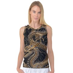 Fantasy Dragon Pentagram Women s Basketball Tank Top