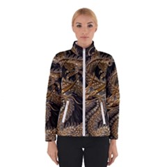 Fantasy Dragon Pentagram Women s Bomber Jacket