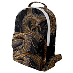 Fantasy Dragon Pentagram Flap Pocket Backpack (small)