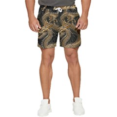 Fantasy Dragon Pentagram Men s Runner Shorts by Maspions