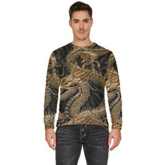 Fantasy Dragon Pentagram Men s Fleece Sweatshirt by Maspions