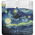 Spaceship Starry Night Van Gogh Painting Duvet Cover Double Side (King Size) View1