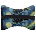 Spaceship Starry Night Van Gogh Painting Seat Head Rest Cushion View2