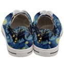 Spaceship Starry Night Van Gogh Painting Women s Low Top Canvas Sneakers View4