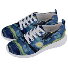 Spaceship Starry Night Van Gogh Painting Men s Lightweight Sports Shoes