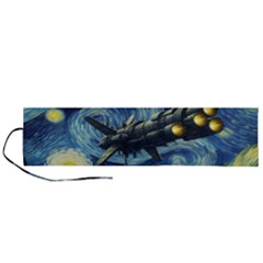 Spaceship Starry Night Van Gogh Painting Roll Up Canvas Pencil Holder (l)