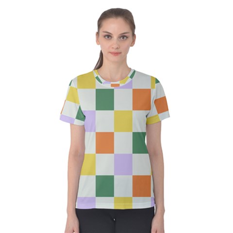 Board Pictures Chess Background Women s Cotton T-shirt by Maspions