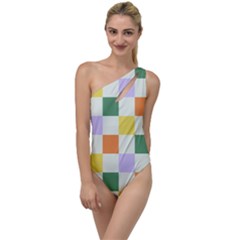 Board Pictures Chess Background To One Side Swimsuit