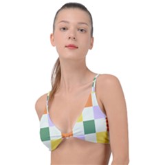 Board Pictures Chess Background Knot Up Bikini Top