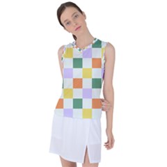 Board Pictures Chess Background Women s Sleeveless Sports Top