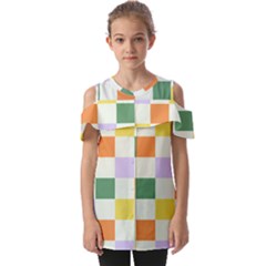 Board Pictures Chess Background Fold Over Open Sleeve Top