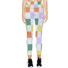 Board Pictures Chess Background Pocket Leggings 