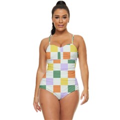 Board Pictures Chess Background Retro Full Coverage Swimsuit by Maspions