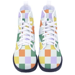 Board Pictures Chess Background Men s High-top Canvas Sneakers