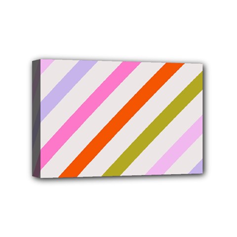 Lines Geometric Background Mini Canvas 6  X 4  (stretched)