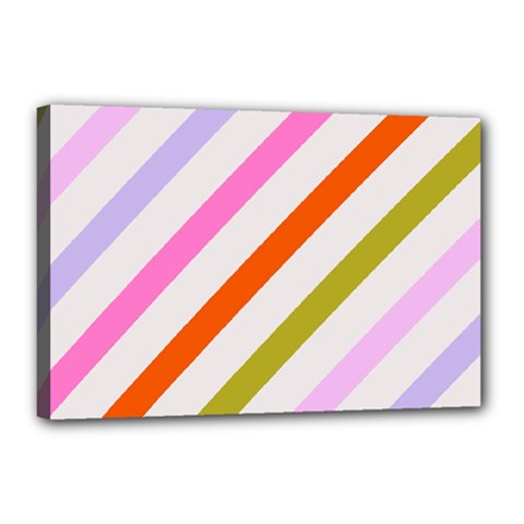 Lines Geometric Background Canvas 18  X 12  (stretched)