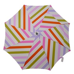 Lines Geometric Background Hook Handle Umbrellas (medium)