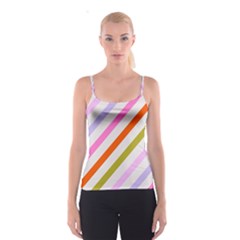 Lines Geometric Background Spaghetti Strap Top