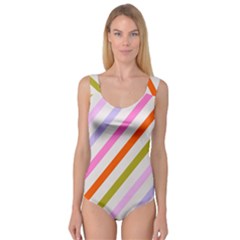 Lines Geometric Background Princess Tank Leotard 