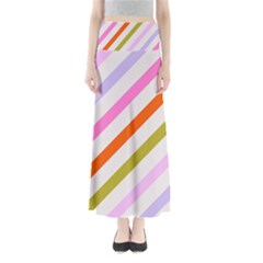 Lines Geometric Background Full Length Maxi Skirt