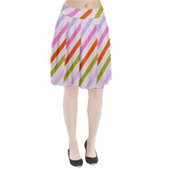 Lines Geometric Background Pleated Skirt