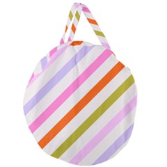 Lines Geometric Background Giant Round Zipper Tote