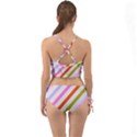 Lines Geometric Background Mini Tank Bikini Set View2