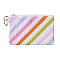 Lines Geometric Background Canvas Cosmetic Bag (large)