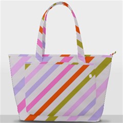 Lines Geometric Background Back Pocket Shoulder Bag 